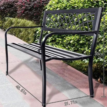 Cast Aluminum Outdoor Furniture Outdoor Bench in Garden
