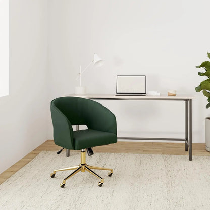 High quality  Home Office Chair Swivel Velvet Desk Chair Accent Armchair Upholstered Modern Tufted Chairs with Gold Base for Gir