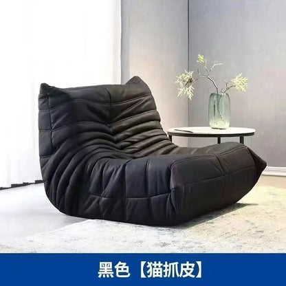 Single suede foam sofa armless floor sofa lazy sofa living room bedroom balcony lounge chair reading chair fireside chair