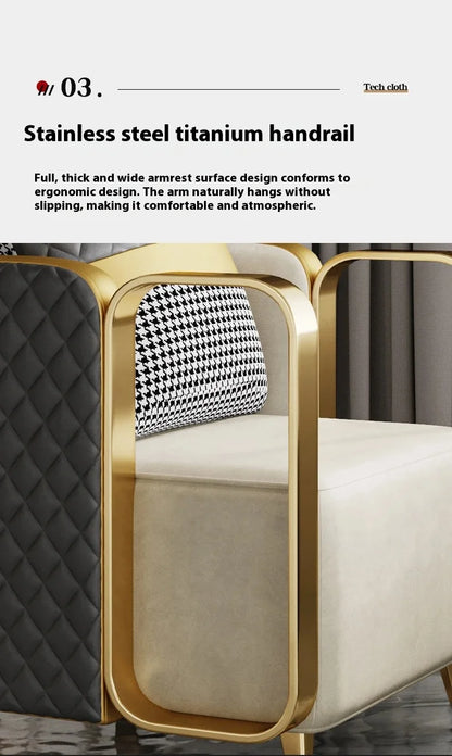 Living Room Single Sofa Dining Chair Victoria Relax Armchair Voven Upholstered Replacement Chairs Booster Nordic Floor Furniture