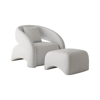 Internet celebrity single chair, living room lazy single sofa leisure chair, light luxury curved balcony chair