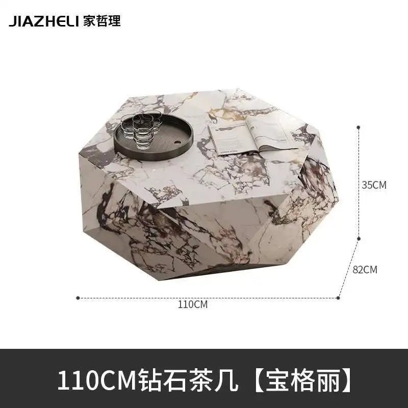 Coffee table small apartment rock slab designer atmospheric Italian living room high-end creative coffee table