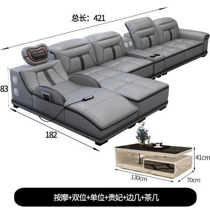 Luxury Wood Nordic Living Room Sofas Cozy Relaxing Recliner Armchair Sofas Floor Daybed Massage Woonkamer Banken Home Furniture