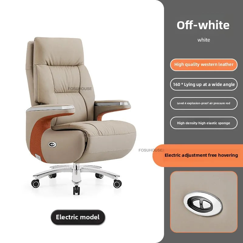 Electric Smart Office Chairs European Reclining Computer Chair Home Gaming Armchair Modern Office Furniture High-end Boss Chair