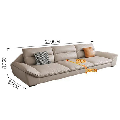 Living Room Sofas Modern  Puffs Relaxing Design Luxury Sofa Elegant Recliner Home Furniture