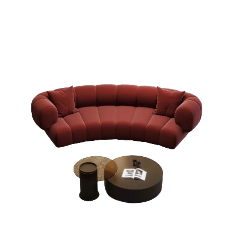 Minimalist Red Living Room Sofas Oversized Classic Modern Curved Living Room Sofas Nordic Soft Couch Wohnzimmer Furniture Home