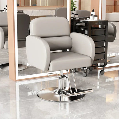 Classic Fashion Barber Chairs Simple Exquisite Trendy Premium Salon Chairs Beauty Modern Bancos Con Ruedas Salon Furniture