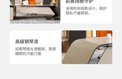 luxury L-shaped Boss Office Desk Modern Organizer Inventory Computer Desk Minimalist European Escritorio Oficina Furniture home