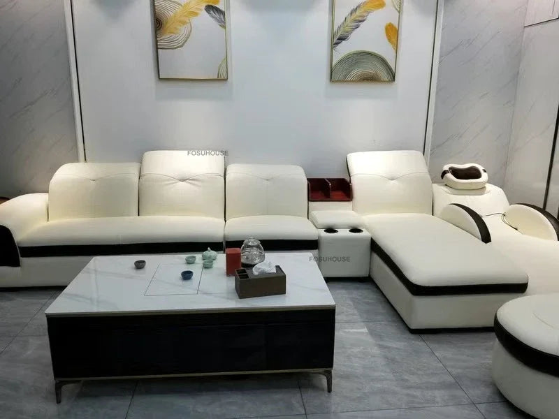 European Luxury Living Room Sofas Home Leisure Sofa Bed Recliner Design Living Room Furniture Modern Corner Smart Massage Sofa