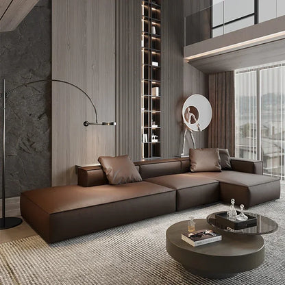 Nordic Minimalist Living Room Sofas Leather Sex Recliner Designer Lounge Sofas Garden Relaxing Designer Divano Salon Furniture