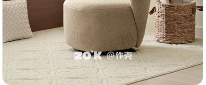 | Nordic living room single sofa chair retro study simple leisure chair rotatable