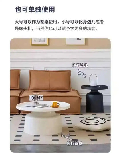 Metal Black Coffee Table Living Room Light Luxury Modern Round Coffee Tables Minimalist Nordic Kaffee Tische Home Furniture
