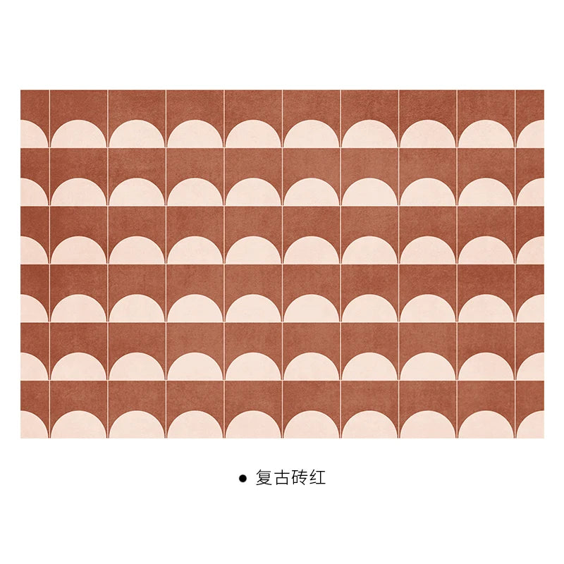 VIKAMA Cashmere Wash Back Carpet Machine Washable Ins Style Checkerboard Living Room Carpet Cloakroom Carpet Home Decoration