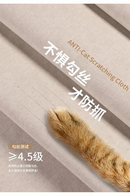 custom. [1856 People Collected] Simple Modern Large and Small Apartment Removable Fabric Sofa Set U-shaped Sofa Living Room Wash