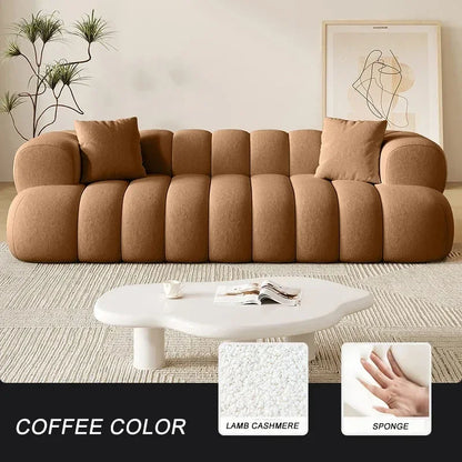 French Modern Velvet Puff Sofa Living Room Home Fabric Minimalist Sofa Reclinable