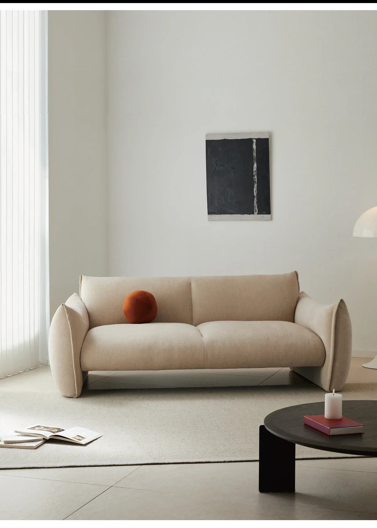 hh Fabric single sofa living room modern simple new small apartment lazy leisure sofa chair