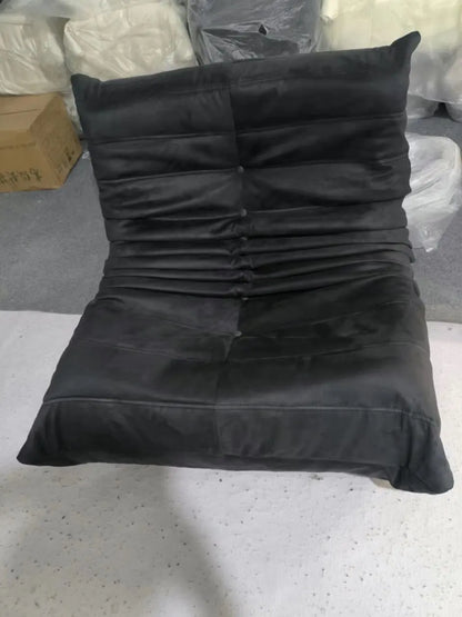 Lazy sofa, togo caterpillar sofa, light luxury, simple Internet celebrity creative chair, suede freehand space recliner