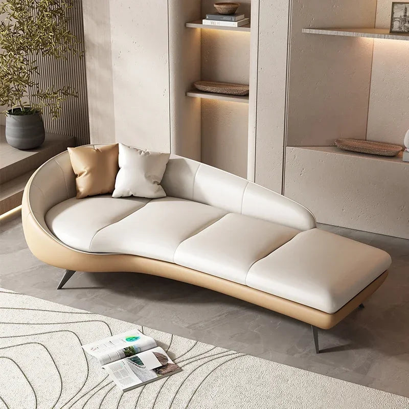 Modern curved sofa living room deck chair hotel homestay leisure beauty couch