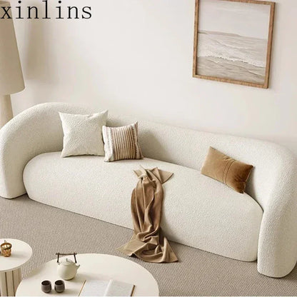 nordic living room Sofas minimalist lazy luxury europe Sofas family white salas y sofas muebles elegantes modernos Furniture