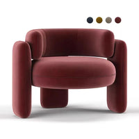 Cream single sofa chair designer lazy living room balcony modern simple and lightweight luxury reception lounge chair
