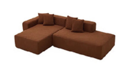 Modern L Shape Vacuum Pack Cost-Effective Recliner Set Sofa Living Room Home Furniture Office Sponge Sofa Compression