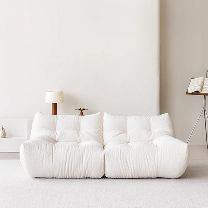 Nordic Cream Style Living Room Sofa White Square Combination Creative Design Lazy Couch Comfort Home Furniture Lounge Chair FYLS