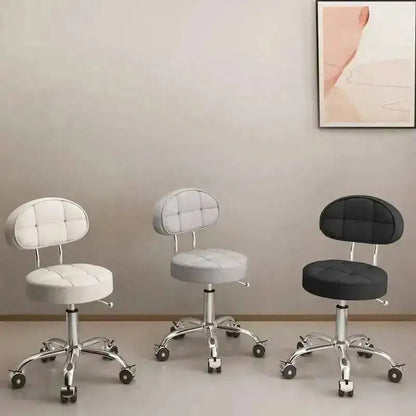 Big work stool hair cutting chair rotating lifting round stool pulley hair salon special beauty stool