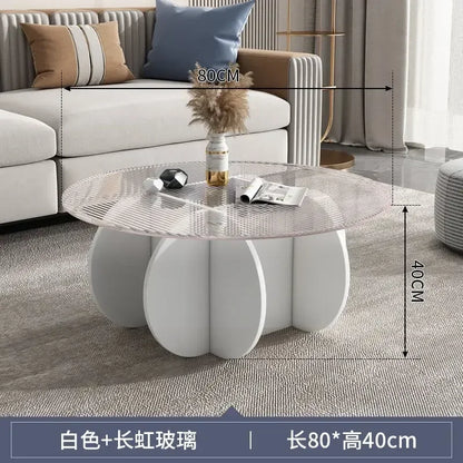 Unique Display Coffee Table Clear Ornaments Aesthetic Minimalist Coffee Table Luxury Design Mesa Centro Salon Home Furniture