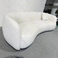 Living room modern simple cashew fabric leisure sofa