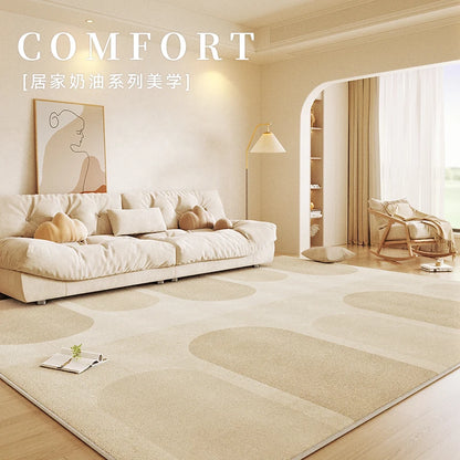 Cream Style Bedroom Decor Carpet Light Luxury Carpets for Living Room Fluffy Soft Art Design Lounge Rug Home Thickened Plush Mat