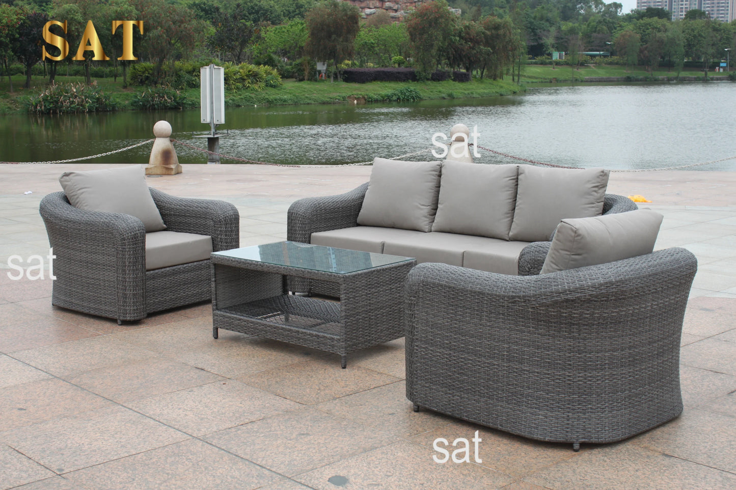 #For Modern Classical Models Rattan Furniture Sofa Set Outdoor Wicker Sectional Patio and Living Room for Hotels and Gardens