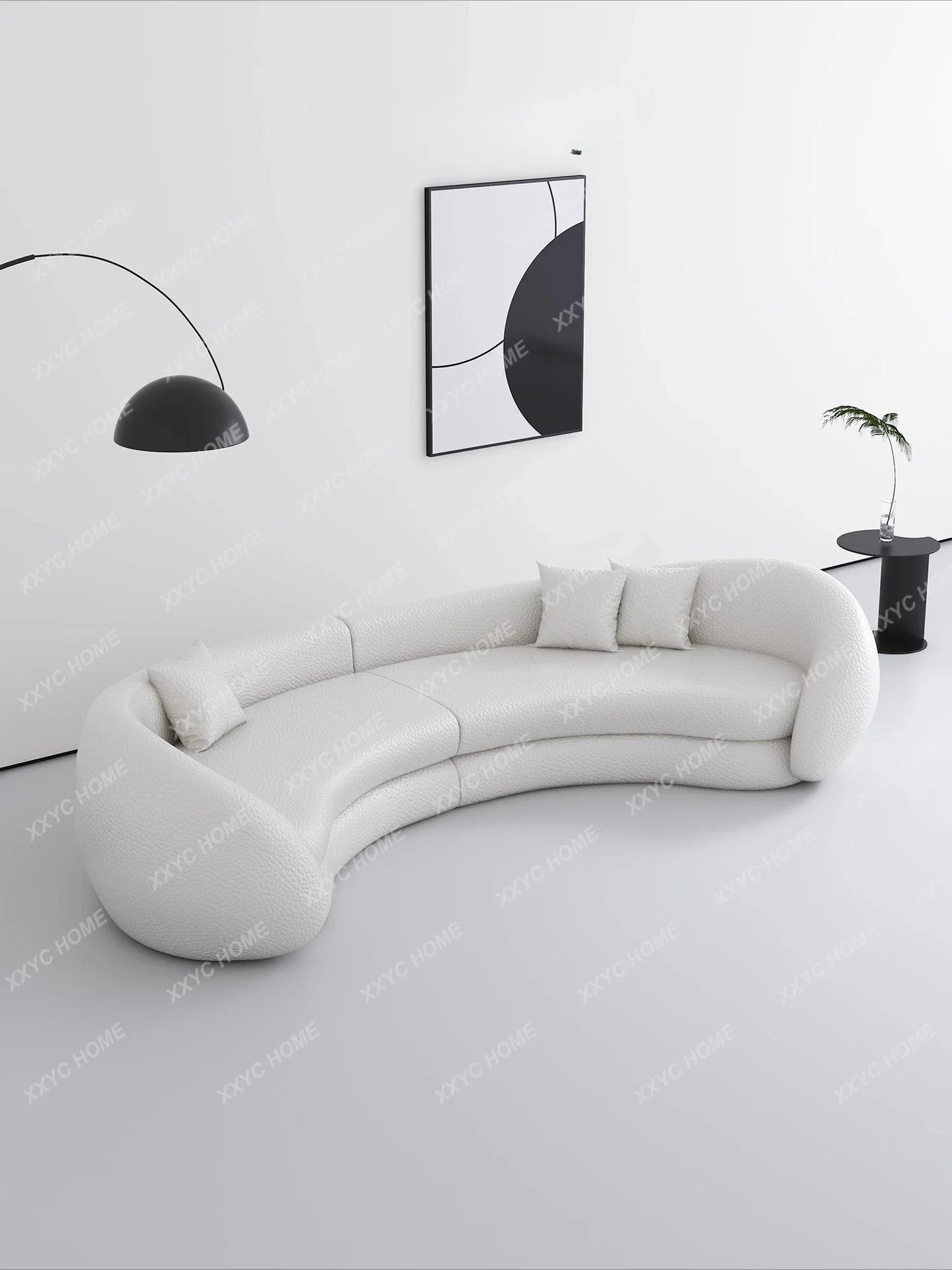 JJJJMinimalist Curved Sofa Sitting Area Reception Creative Sofa