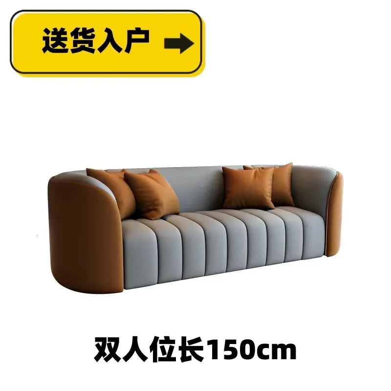 Modern Simple Sofa Designer Lounge Reception Lazy Luxury European Sofa Office Negotiation Aesthetics Divano Trendy Furniture