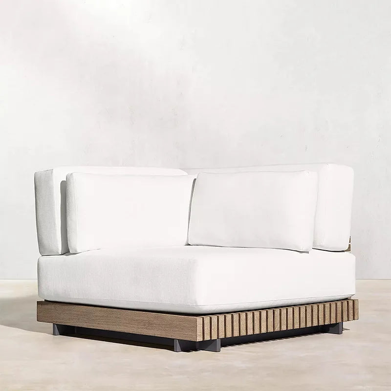 Nordic, outdoor, sofa, hotel, coffee table, outdoor, open-air, villa, solid wood, sofa, combination, courtyard, furniture