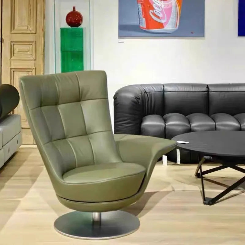 FRP Creative Armrest Rotating Leisure Chair Villa Hotel Reception Chair