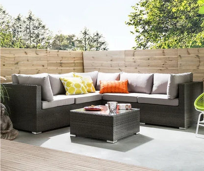 Courtyard sofa, villa, garden terrace, sun protection, waterproof, outdoor leisure rattan weaving corner