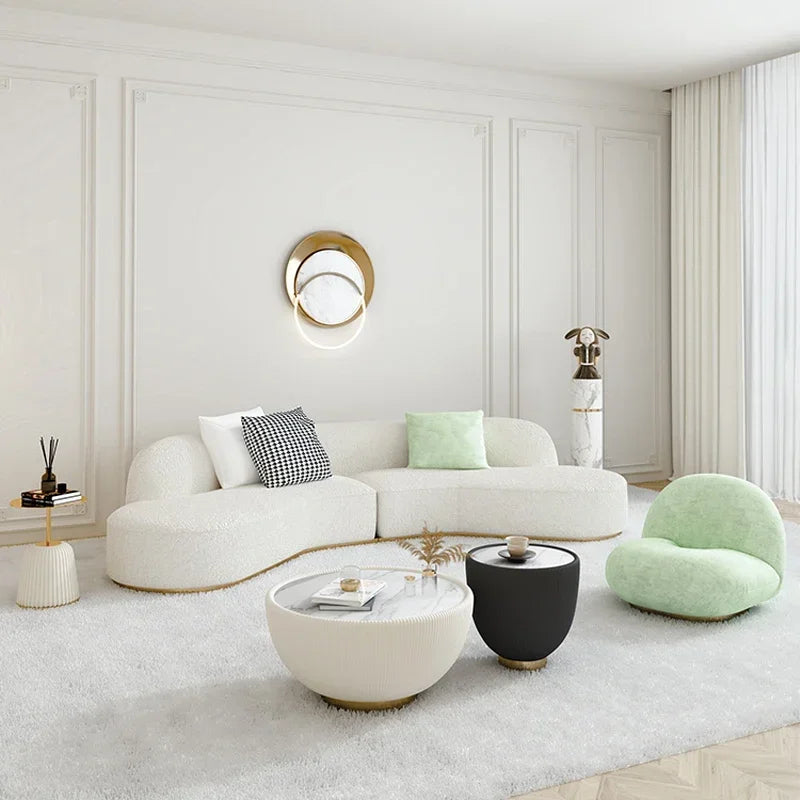 High-quality Originality Ergonomic Sectional Living Room Sofas Nordic Luxury Apartment Relaxing Modern Relaxing Unique Furniture