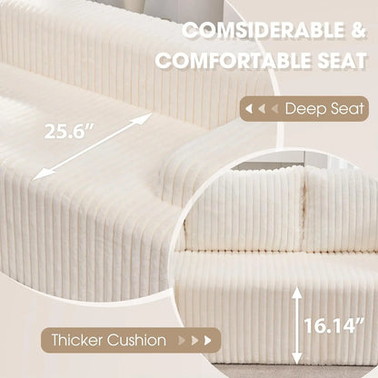 Modular Sectional Sofa Boneless Couch L-Shape Couch 3 Seat Modular Couch Memory Foam Sectional Couches for Living Room, Custom