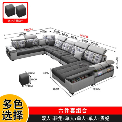 Sectional Living Room Sofas Lazy Lounge Designer Relax Sofa Multifunction Reclining Canape Salon De Luxe House Accessories