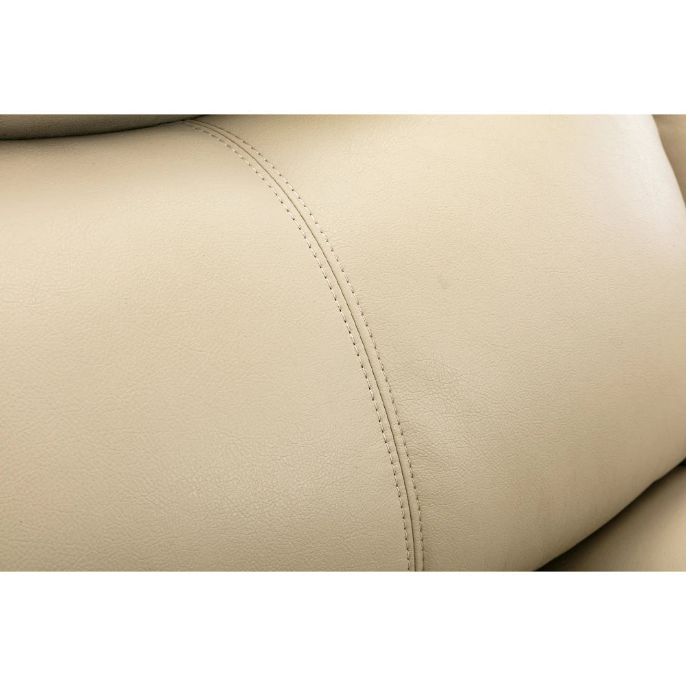 1+2+3 Manual recliner loveseat reclining sofa set, Cream