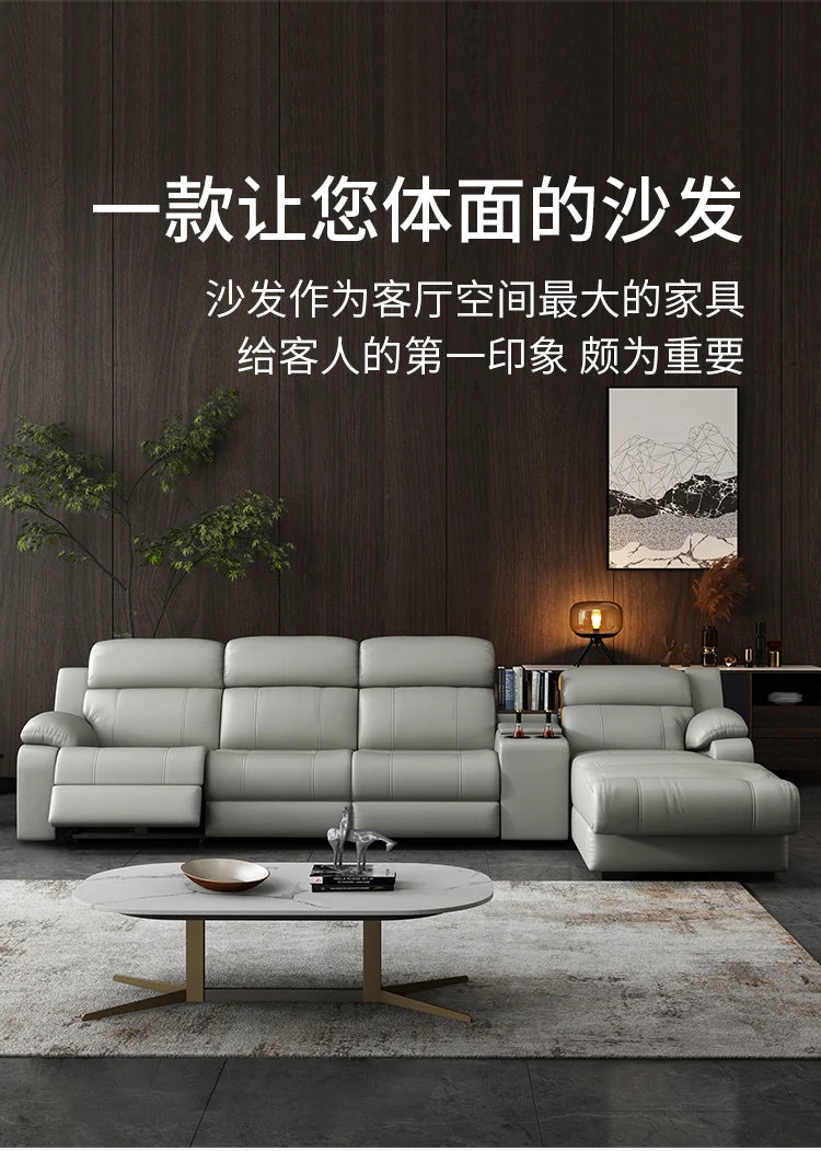 Italian Genuine Leather Sofas Luxury Recliner Designer Floor Lounge Sofa Sectionals Modern Woonkamerbanken Home Furniture
