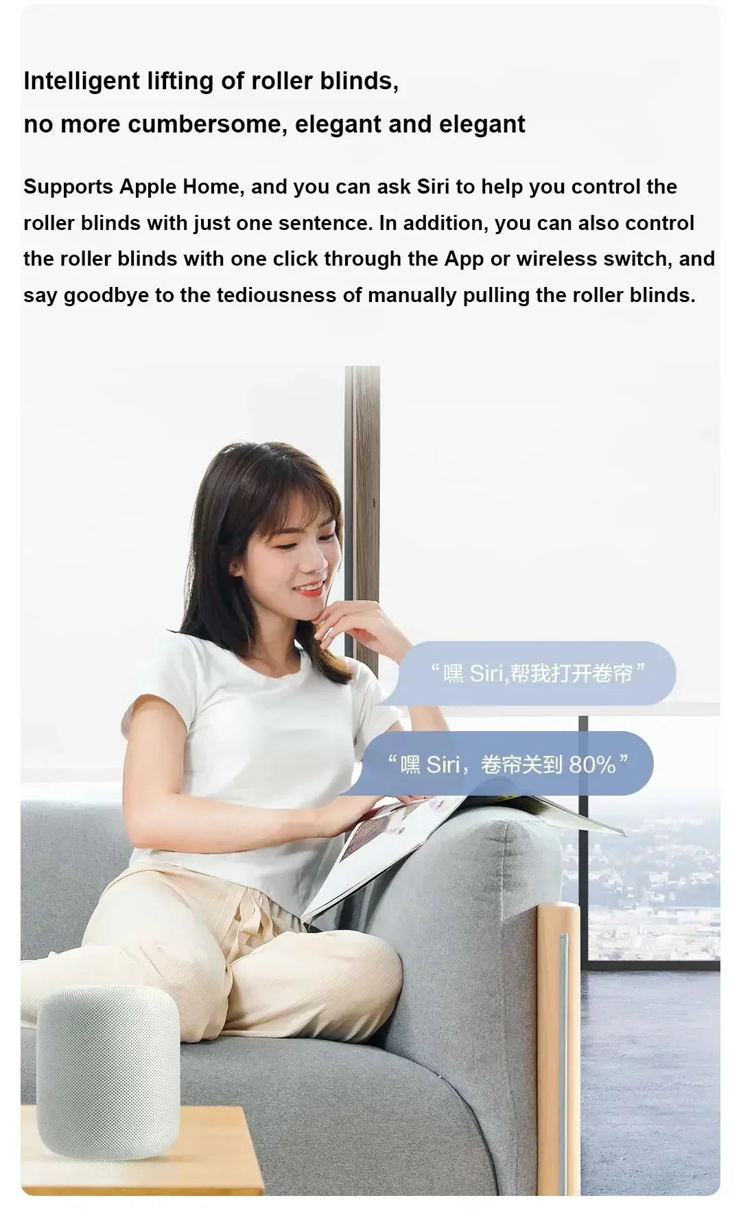 Aqara Smart Roller Shade Motor TA Controller ZigBee Curtain Motor Timing Setting Remote Control For Apple HomeKit Mi Home APP