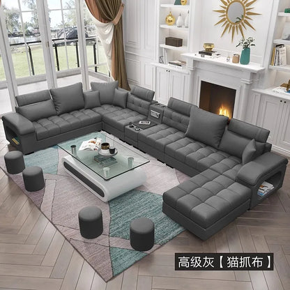 Luxury Minimalist Sofa Multifonction Sectional Storage Massage Sofa Modern Living Room Muebles Para El Hogar Home Furniture