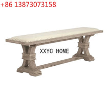 Solid Wood Dining Table Mild Luxury Retro  Log Home Living Room