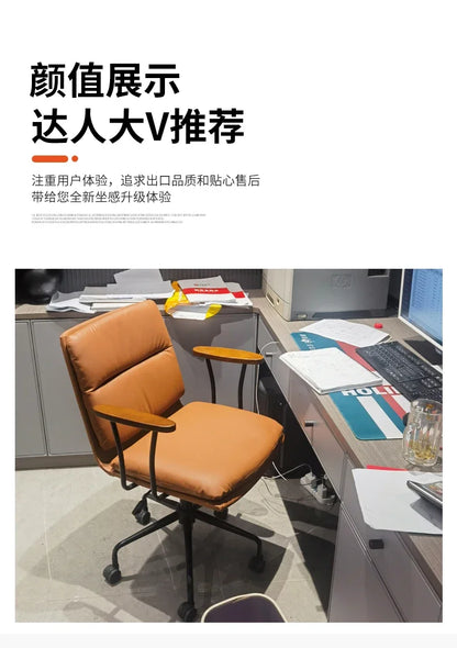 Swivel Study Office Chair Throne Ergonomic Mobile Executive Comfortable Office Chair Desk Nordic Silla Oficina Salon Furniture