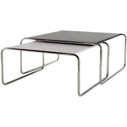 Bauhaus Stainless Steel Medieval Personality Black and White Rectangular Side Several Combination Home Living Room Coffee Table