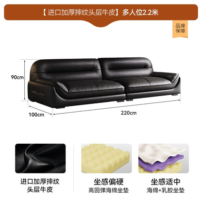 MM Lounge Leather Filler Sofa Living Room Luxury Italian Nordic Lazy Couch Recliner Mini 3 Seater Divani Da Soggiorno Furniture