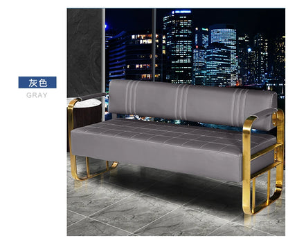 Barber Shop Sofa Waiting Chair Simple Modern Nordic Double Studio Salon Sofa