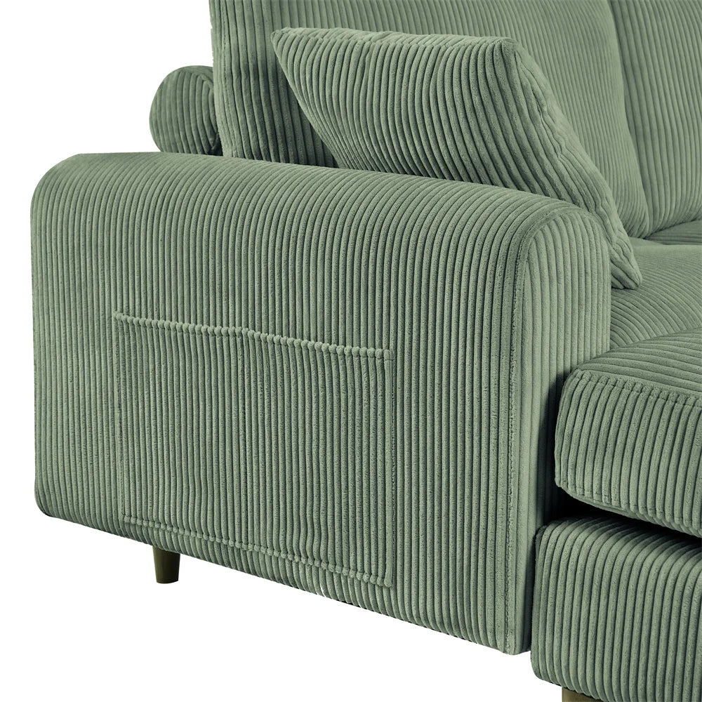 121" Modular Sectional Sofa Couch L Shaped Upholstered Sofa With Chaise Cushion Oversized 6 Seater Couches Sofas For Living Room