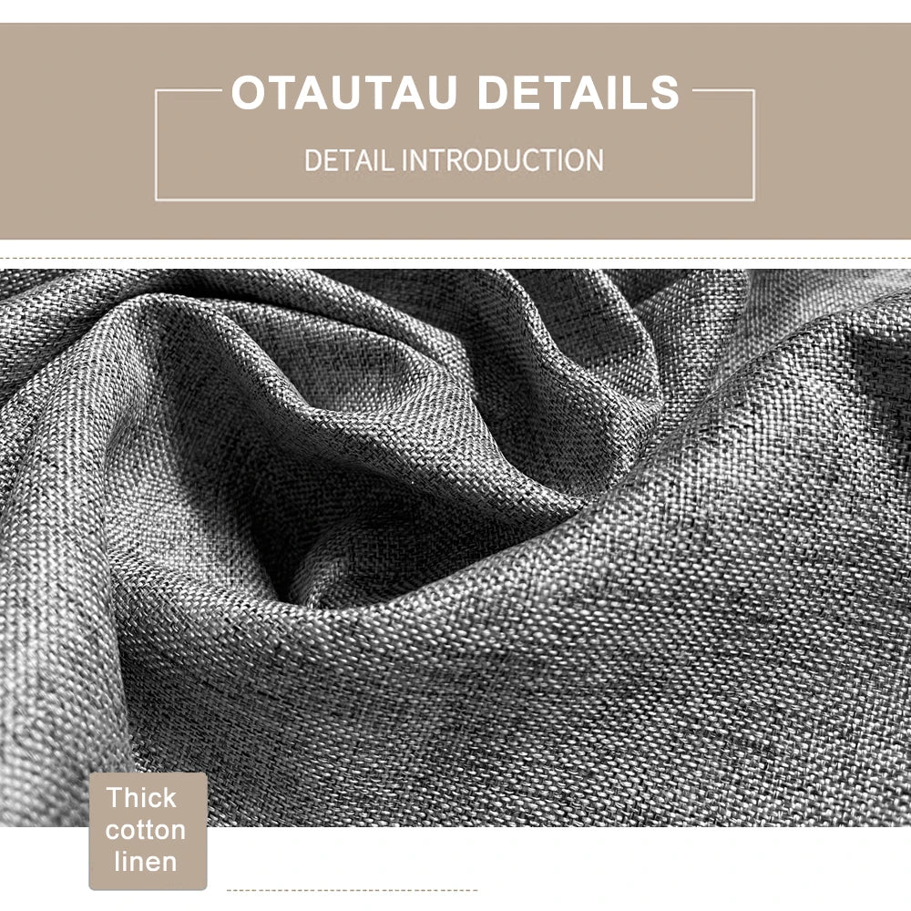 OTAUTAU Cotton Linen Bean Bag Cover without Filler Floor Corner Lazy Beanbag Chair Pouf Salon Ottoman Puff Lounger Sac DD002